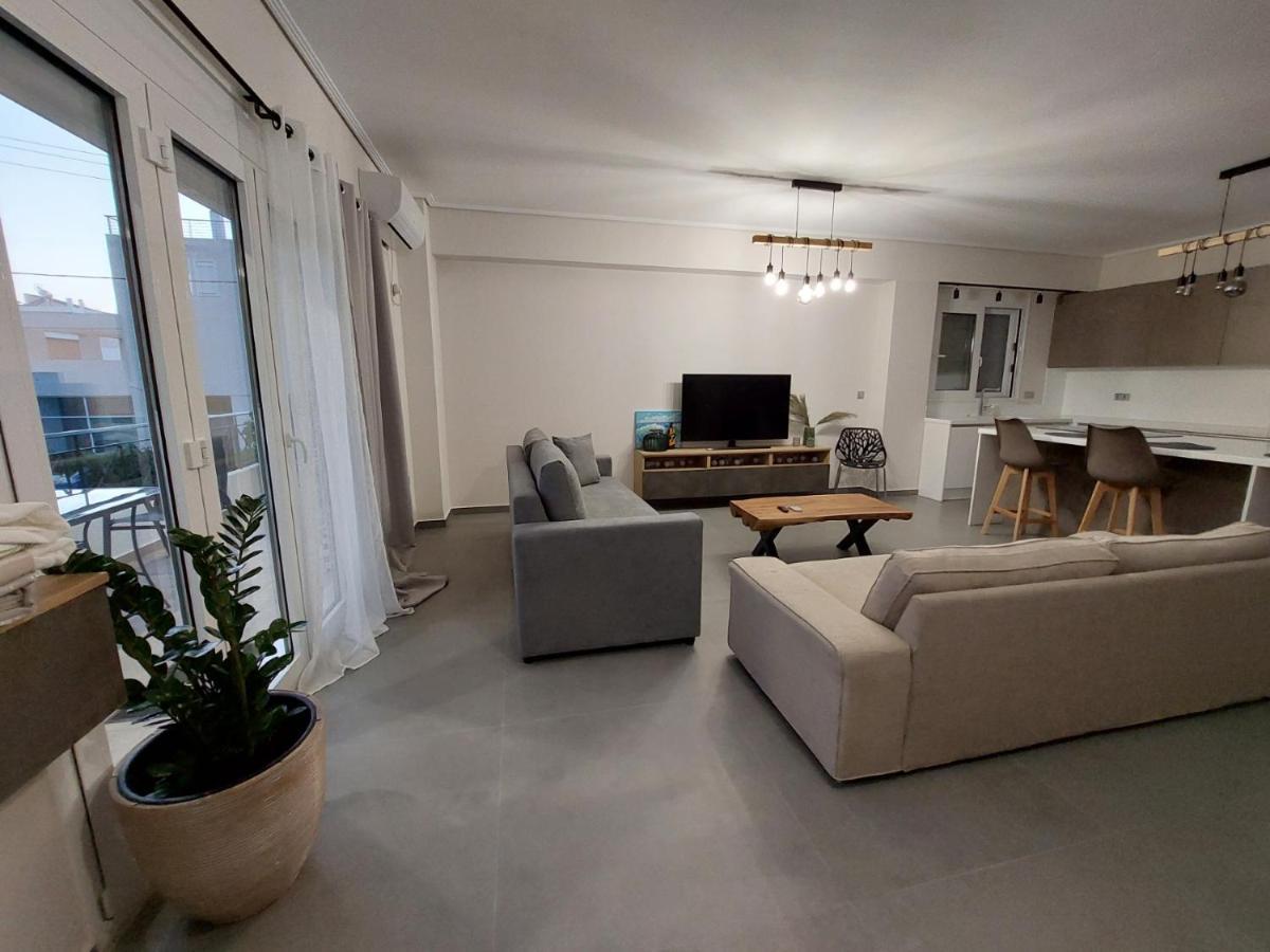 New Minimal Apartment,10' From Athens Airport Spata  Luaran gambar